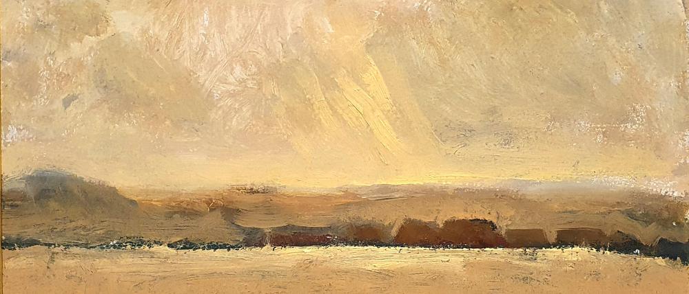 „Fläming“ heißt das Gemälde von Barbara Raetsch, für das der Förderverein des Potsdam Museums 2023 sammelt.
