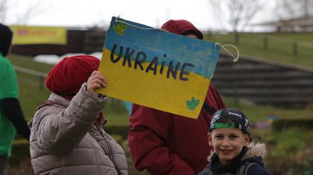 Ukrainische Geflüchtete in Potsdam.