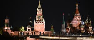 Der Kreml bei Nacht (Sybolbild)