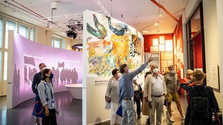 Eine der beliebtetsten Ausstellungen im Schloss: „Berlin Global“ in der ersten Etage.