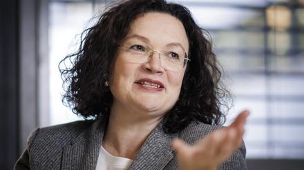 Andrea Nahles, Vorstandsvorsitzende der Bundesagentur für Arbeit