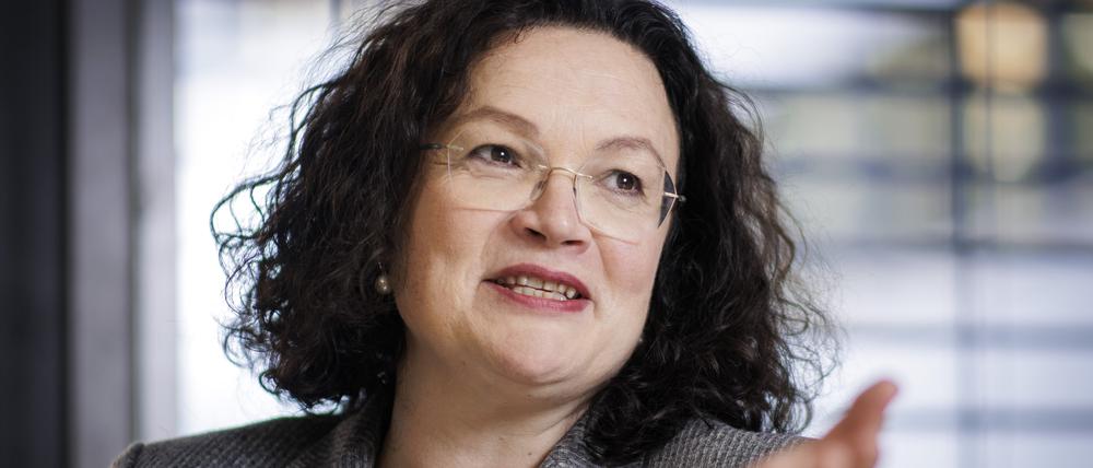 Andrea Nahles, Vorstandsvorsitzende der Bundesagentur für Arbeit