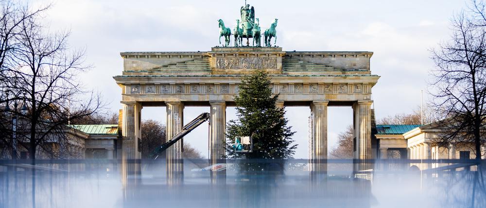 Am Brandenburger Tor findet in diesem Jahr wieder eine Silvestershow statt.