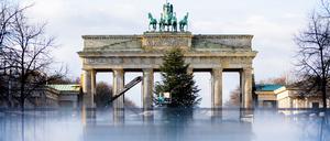 Am Brandenburger Tor findet in diesem Jahr wieder eine Silvestershow statt.