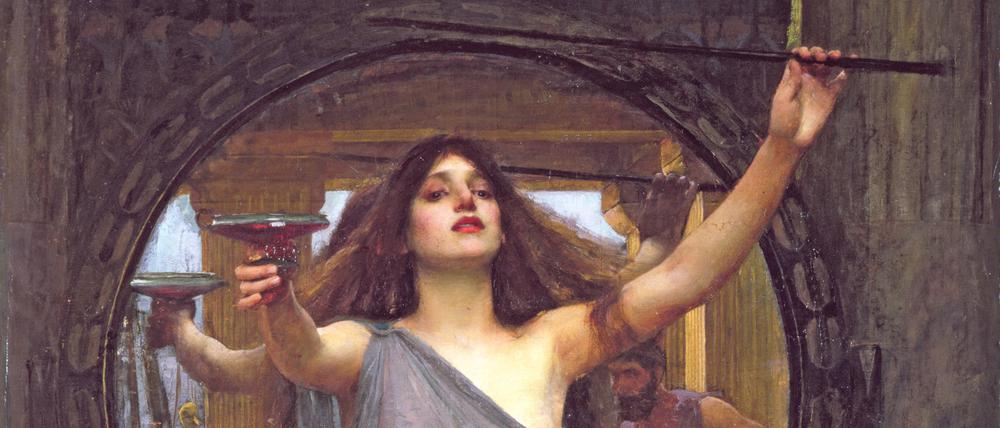 „Circe bietet Odysseus den Kelch an“ von John William Waterhouse (1891).