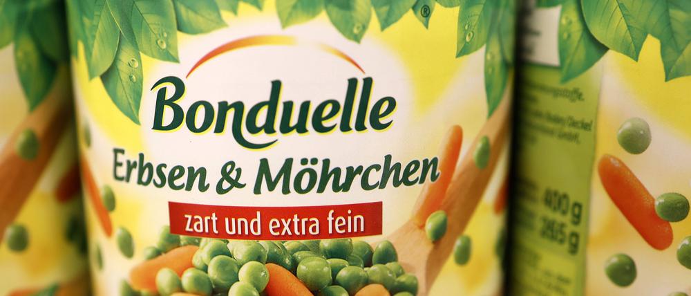Gemüsekonserven der Marke Bonduelle.