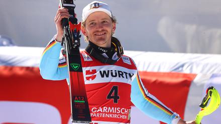 Deutschlands Slalom-Ass Linus Straßer dürfte in Garmisch ein harte Piste vorfinden.