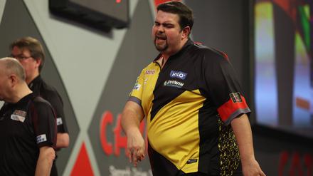 Im Halbfinale gegen Michael Smith haderte Gabriel Clemens des Öfteren.