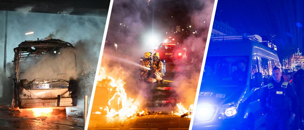 Die Silvesternacht in Berlin eskalierte vielerorts.