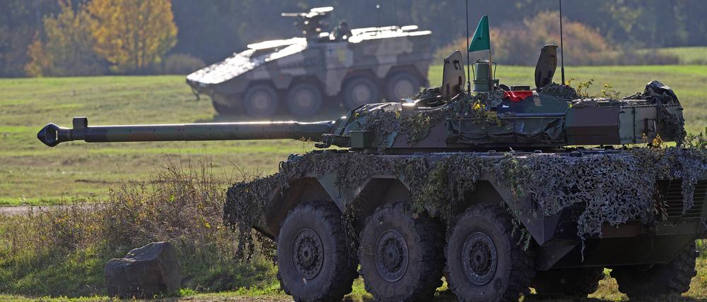 Der französischer Spähpanzer AMX 10 RC: kein Vergleich mit dem deutschen Kampfpanzer Leo 2.