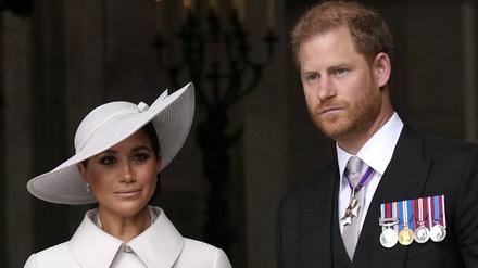 Der britische Prinz Harry, Herzog von Sussex, und seine Frau Meghan, Herzogin von Sussex (Archivbild)
