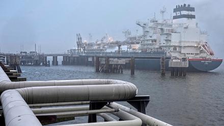 Das LNG-Terminal in Wilhelmshaven.