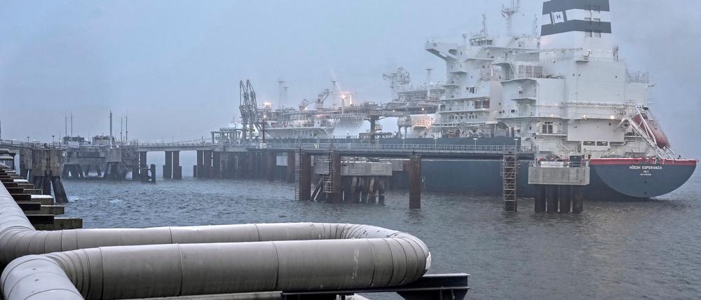 Das LNG-Terminal in Wilhelmshaven.