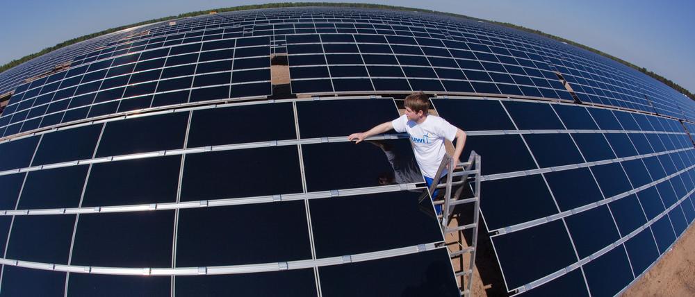 Auch in Solaranlagen muss die EU mehrere Milliarden Euro pro Jahr zusätzlich investieren.