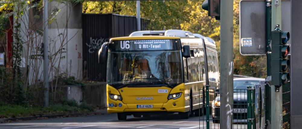 Schienenersatzverkehr in Reinickendorf