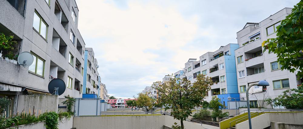 Die Hight-Deck-Siedlung in Berlin-Neukölln.