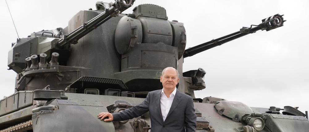 Den Gepard lässt Scholz an die Ukraine liefern, den Leopard noch nicht.