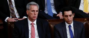 Kevin McCarthy bei der Abstimmung im Repräsentantenhaus.