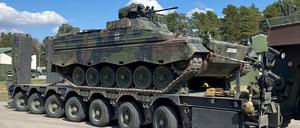 Ein Panzer vom Typ „Marder“.