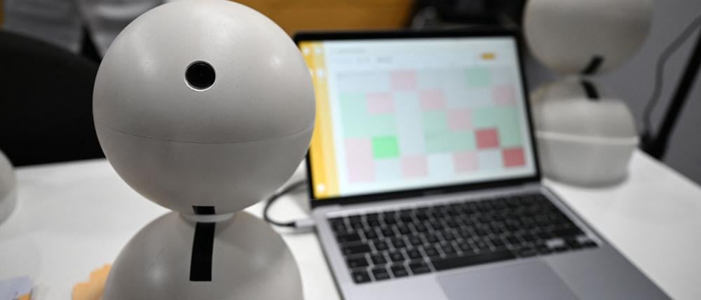 Das französische Technologie-Start-up stellt sein Produkt auf der CES 2023 in Las Vegas vor.