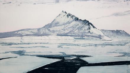 Das Bild „Ice Floe“ in der Antarktis malte Emma Stibbon im Jahr 2020.