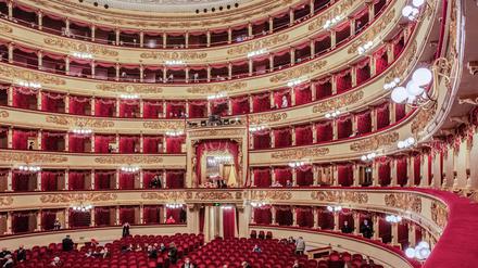 Zuschauerraum, Saal in der Mailänder Scala,
