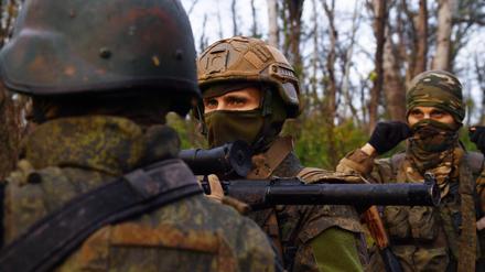 Kämpfer der russischen Söldnergruppe Wagner.