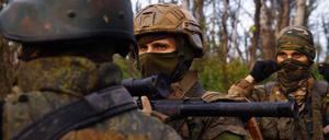 Kämpfer der russischen Söldnergruppe Wagner.