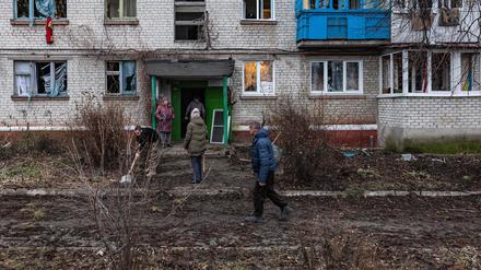 Einwohner in Kramatorsk.