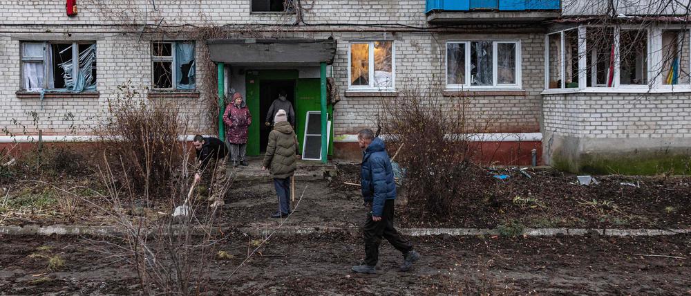 Einwohner in Kramatorsk.