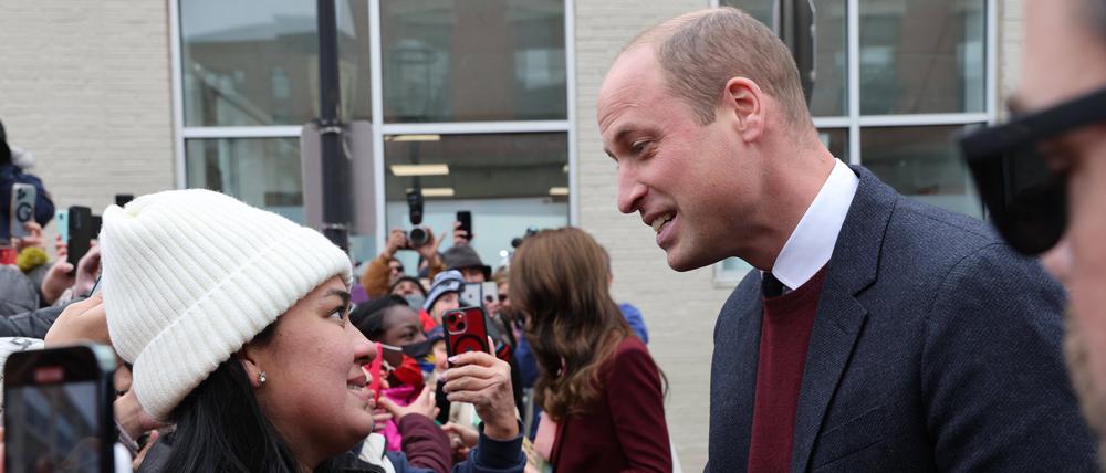 Prinz William und Kate Middleton 2022 bei einem Besuch in Boston.