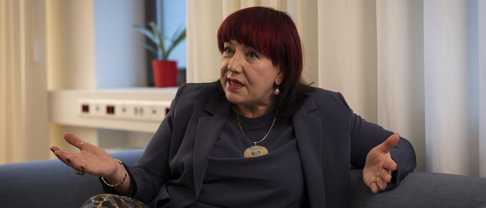 Senatorin Astrid-Sabine Busse in ihrem Büro am 04. Januar 2023.