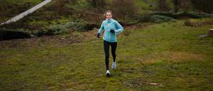 Wind und Regen machen Marathonläuferin Katharina Kluge nichts aus, im Gegenteil. 