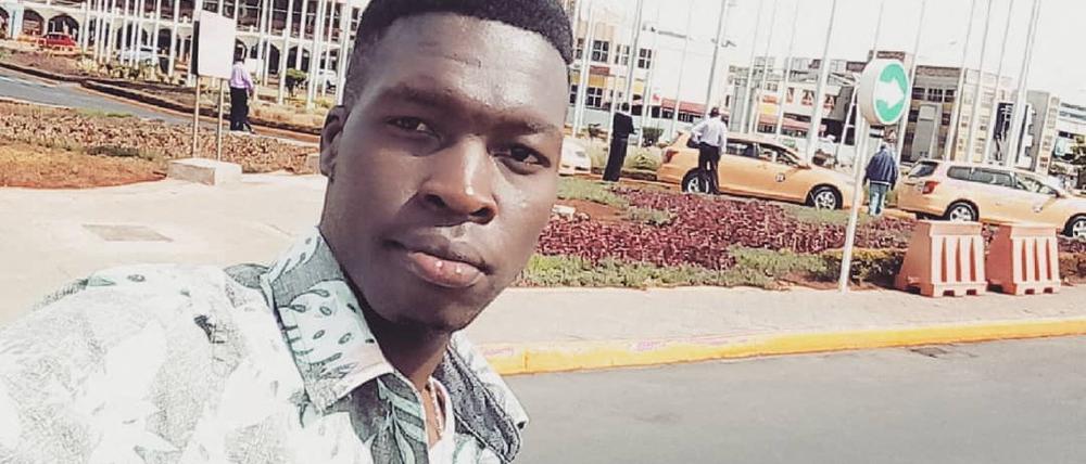 Edwin Chiloba auf einem Selfie-Foto.