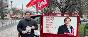 Max Landero (SPD) und sein „Roter Renner“.