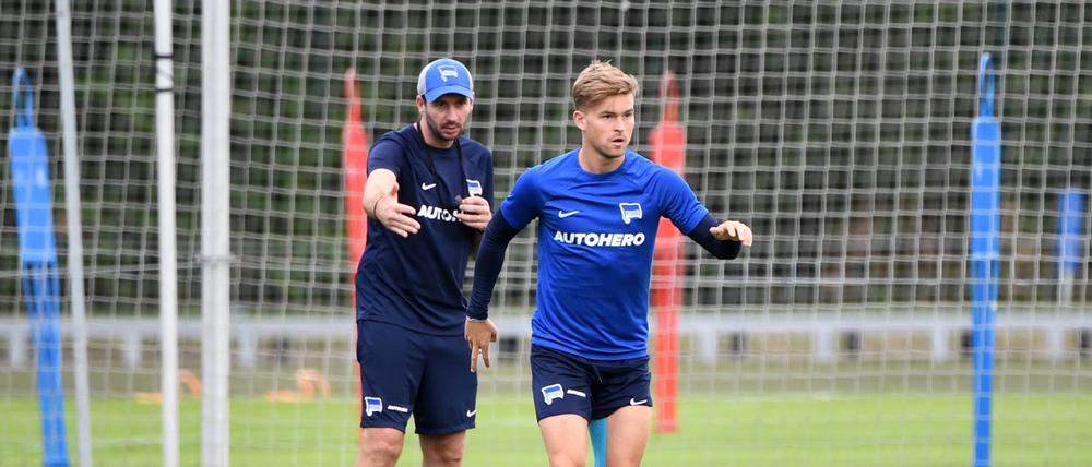 Plötzlich Nummer eins? Maximilian Mittelstädt könnte davon profitieren, dass Marvin Plattenhardt im Trainingslager von Hertha BSC fehlt.