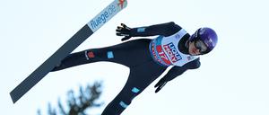 Als Einziger auf dem Sprung. Philipp Raimund konnte bei der Tour überraschen.