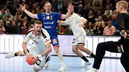 Philipp Weber traf am Samstag viermal für die DHB-Auswahl.