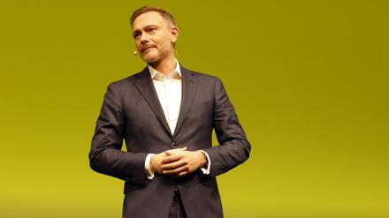 Christian Lindner beim FDP Dreikönigstreffen 2023 im Stuttgarter Opernhaus. 