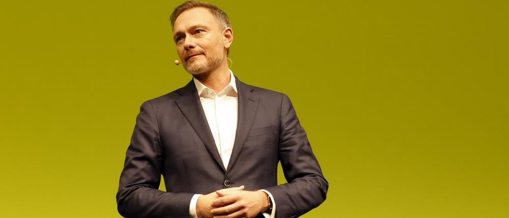 Christian Lindner beim FDP Dreikönigstreffen 2023 im Stuttgarter Opernhaus.