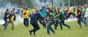 Rohe Gewalt beim Sturm auf Brasiliens Parlament.