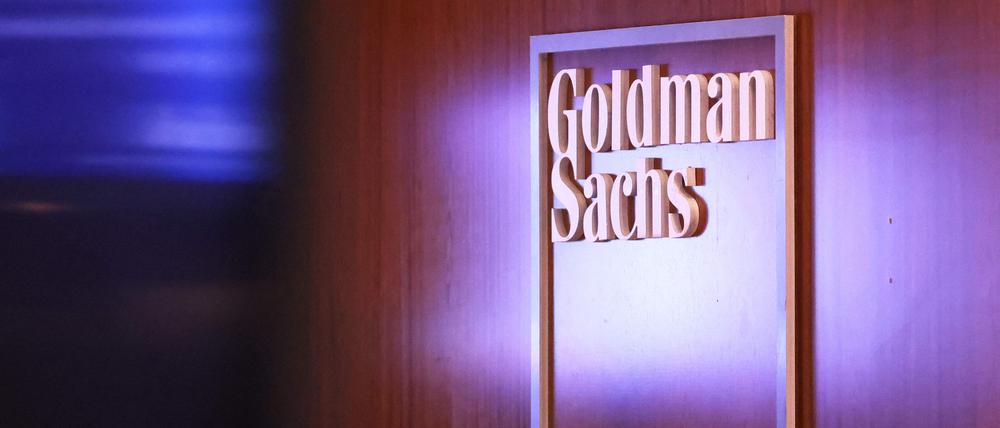 Goldman Sachs Logo in New York City.