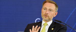 Bundesfinanzminister Christian Lindner im Mai 2022. Damals sprach er auch das Grußwort für die BBBank.