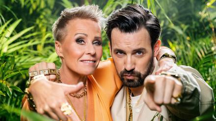 Die beiden Moderatoren der Reality-Show „Ich bin ein Star - Holt mich hier raus“, Sonja Zietlow und Jan Köppen.