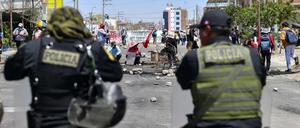 Politische Unruhen in Peru
