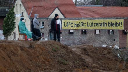 Klimaaktivisten in Lützerath