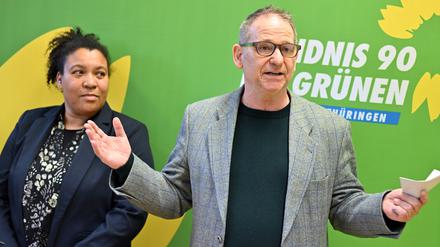 Die Hoffnungsträger der Grünen in Thüringen: Doreen Denstädt und Bernhard Stengele
