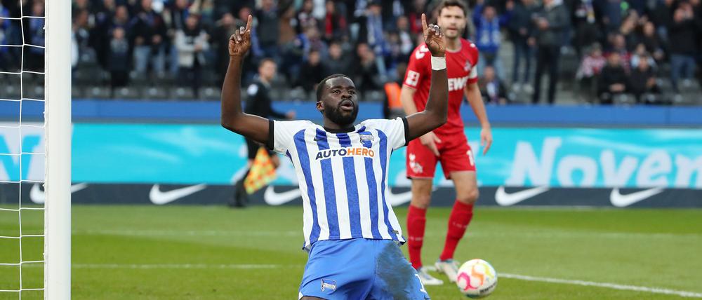 Wilfried Kanga hat vor der Winterpause zwei Tore für Hertha BSC erzielt.