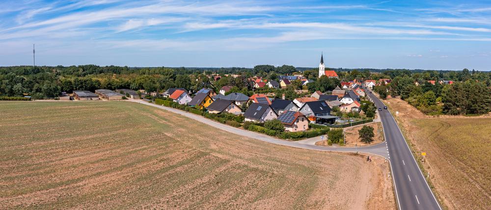 Blick auf Zerkwitz, einen Ortsteil von Lübbenau im Spreewald 