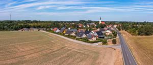 Blick auf Zerkwitz, einen Ortsteil von Lübbenau im Spreewald 